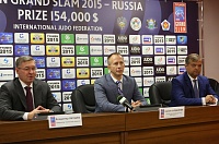 Владимир Якушев, Сергей Соловейчик и Валентин Хабиров. Фото Виктории ЮЩЕНКО