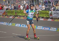 Победительница гонки - Светлана СЛЕПЦОВА (ЮГРА). Фото Антона САКЕРИНА