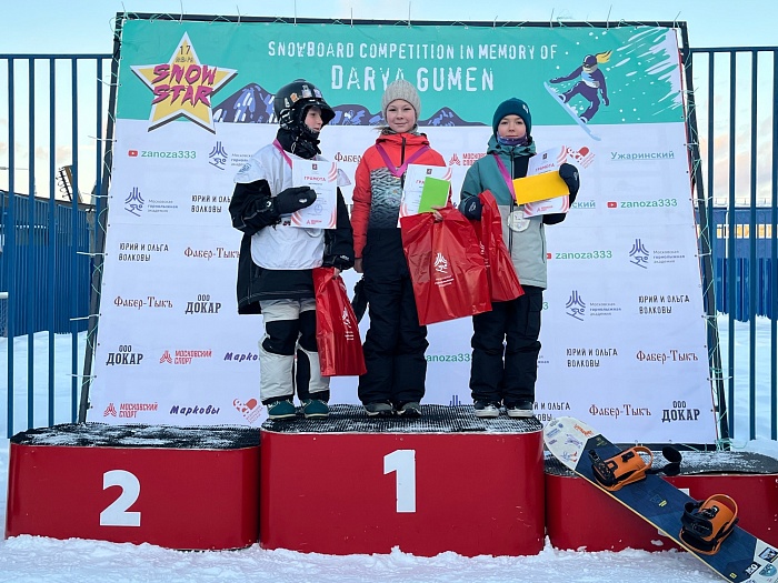 Юная тюменская сноубордистка взяла бронзу в Москве