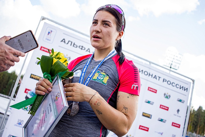 Вице-чемпионка России по летнему биатлону в эстафете Елизавета Каплина: «Меня порадовал последний круг, где я смогла обогнать Викторию Сливко»