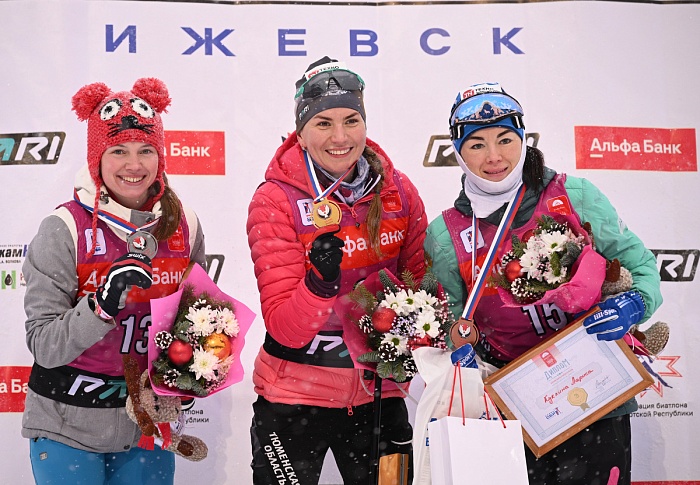 Тюменская биатлонистка Виктория Сливко держится третьей в общем рейтинге СБР