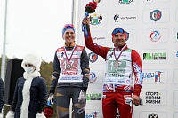 Тюменские биатлонисты Евгений Гараничев и Виктория Сливко на родной трассе выиграли серебро в сингл-миксте