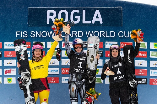 В Словении финишировала третьей