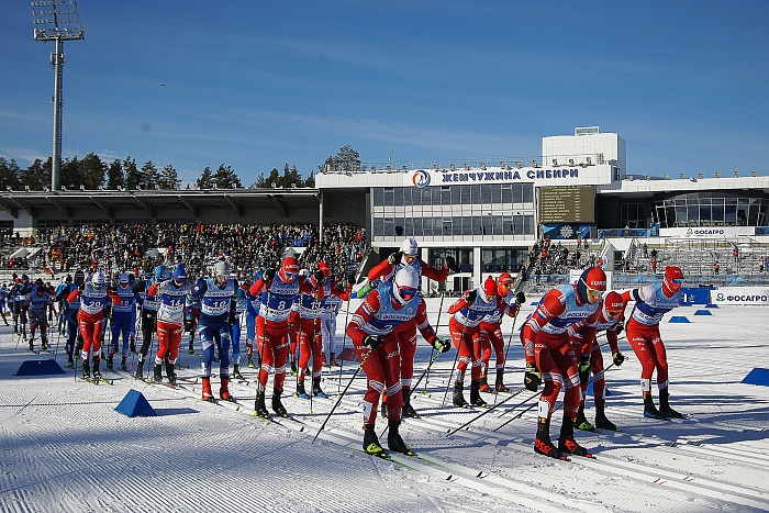 Спартакиада сильнейших по лыжным гонкам. Масс-старт. Мужчины