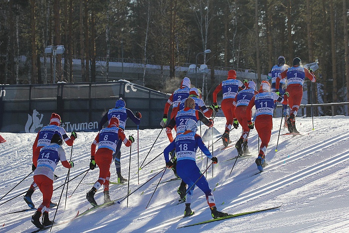 Спартакиада сильнейших по лыжным гонкам. Масс-старт. Мужчины