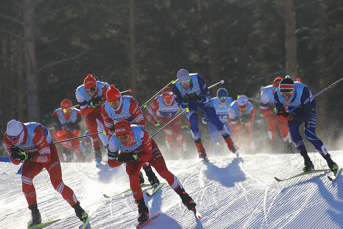 Спартакиада сильнейших по лыжным гонкам. Масс-старт. Мужчины