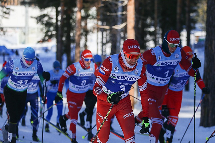 Спартакиада сильнейших по лыжным гонкам. Масс-старт. Мужчины