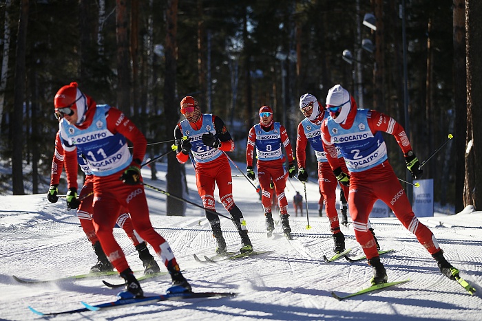 Спартакиада сильнейших по лыжным гонкам. Масс-старт. Мужчины