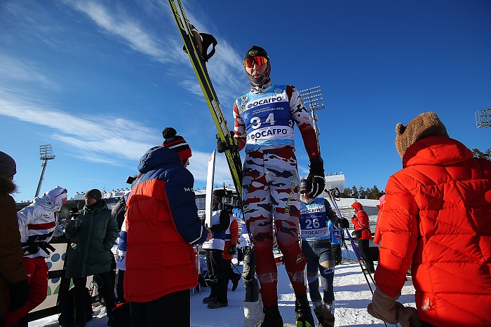 Спартакиада сильнейших по лыжным гонкам. Масс-старт. Мужчины