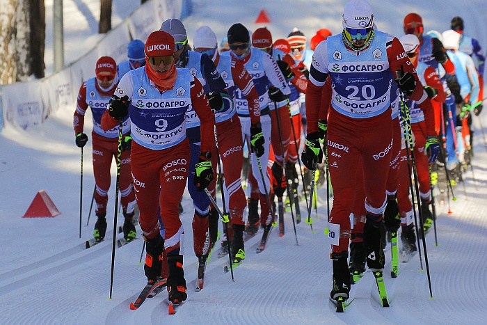 Спартакиада сильнейших по лыжным гонкам. Масс-старт. Мужчины