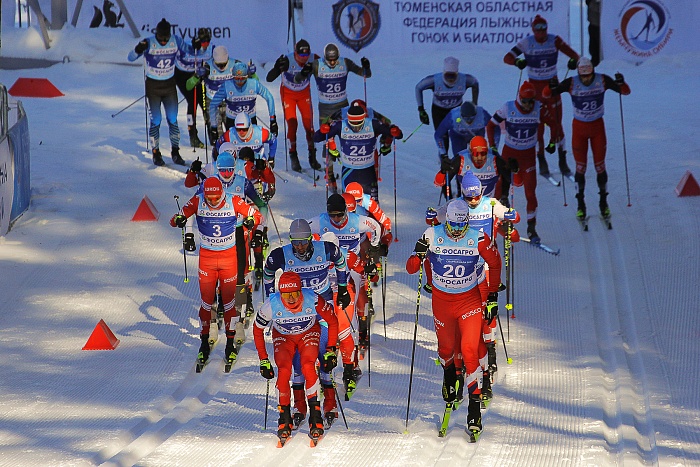 Спартакиада сильнейших по лыжным гонкам. Масс-старт. Мужчины