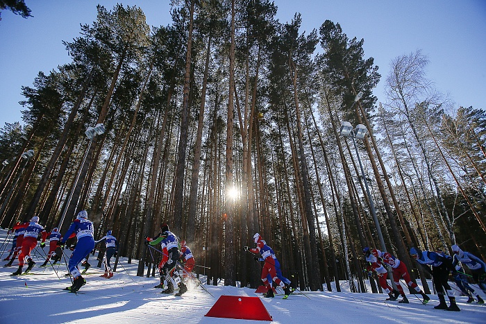 Спартакиада сильнейших по лыжным гонкам. Масс-старт. Мужчины