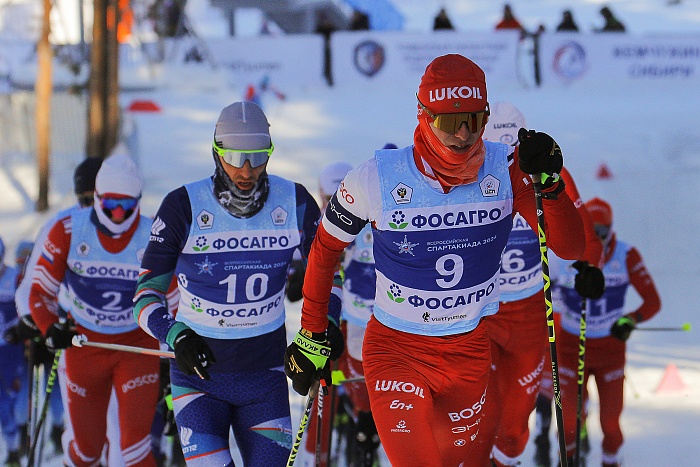 Спартакиада сильнейших по лыжным гонкам. Масс-старт. Мужчины