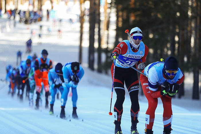 Спартакиада сильнейших по лыжным гонкам. Масс-старт. Мужчины