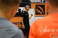 Тренировка МФК «Тюмень» под началом нового наставника Максима Горбунова