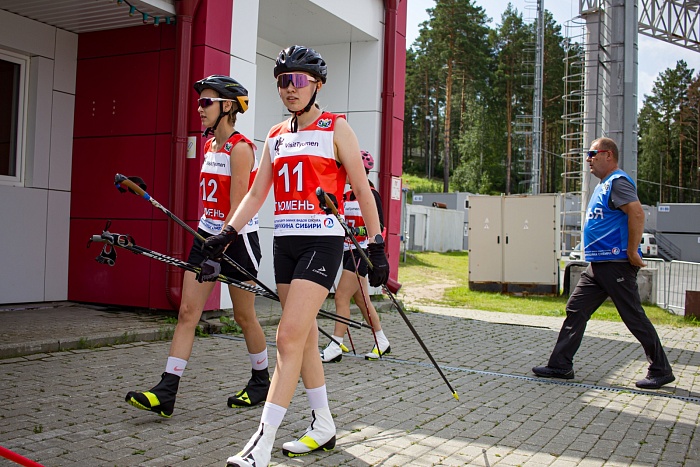 Чемпионат Тюменской области по лыжероллерам. 1-й соревновательный день. Женщины