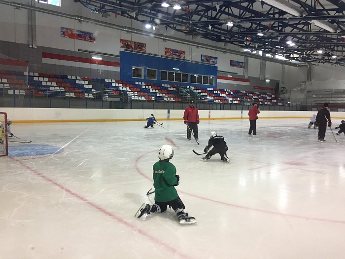 Мастер-класс Сергея Горева по технике катания с воспитанниками ДЮСШ № 1 Тобольска 2009 года рождения