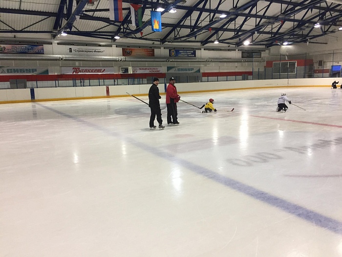 Мастер-класс Сергея Горева по технике катания с воспитанниками ДЮСШ № 1 Тобольска 2009 года рождения