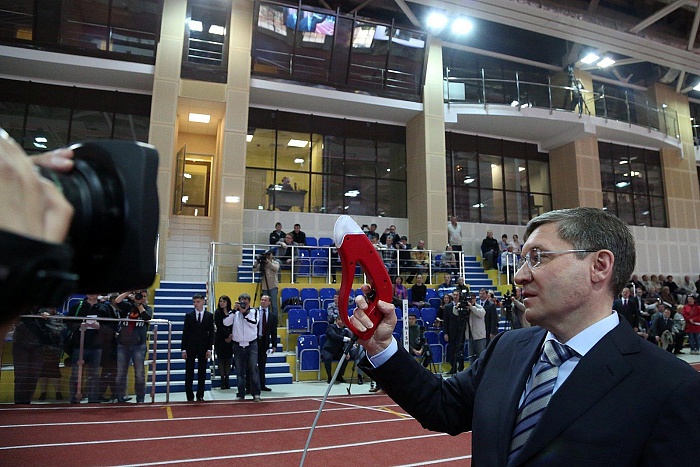 Открытие легкоатлетического манежа в Тюмени