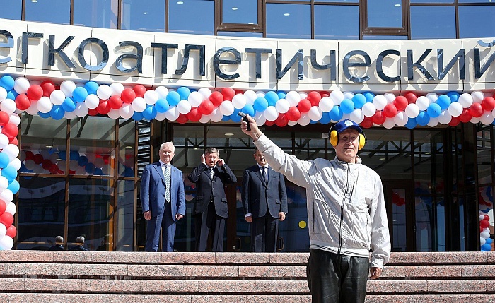 Открытие легкоатлетического манежа в Тюмени