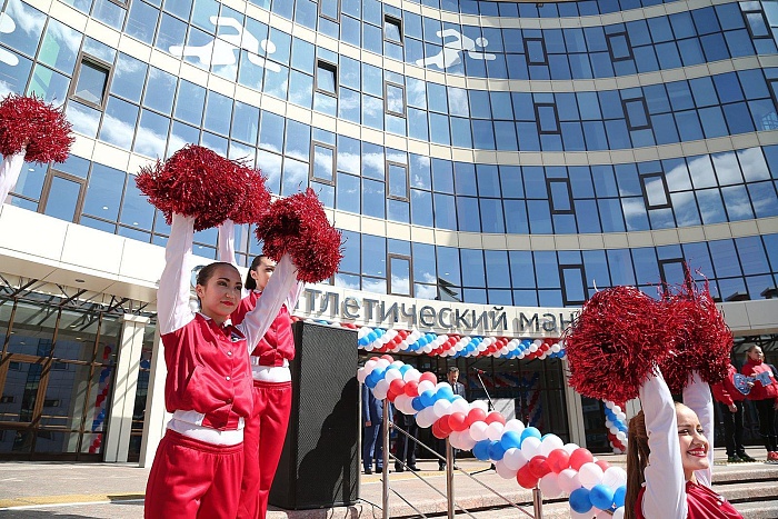 Открытие легкоатлетического манежа в Тюмени