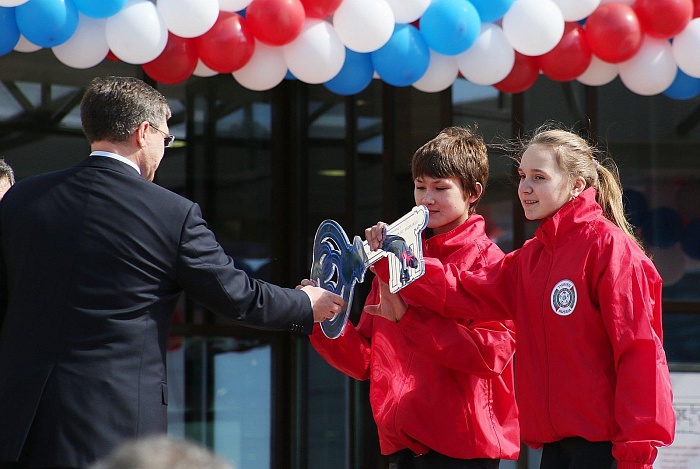 Открытие легкоатлетического манежа в Тюмени