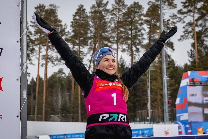 Чемпионка Кубка Содружества по биатлону в одиночной эстафете Виктория Сливко: «Видела, что Тамара отстаёт, а потом она как даванула педаль в пол»