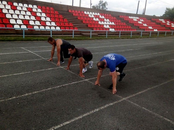 Сотрудники пожарной части удачно сдавали ГТО