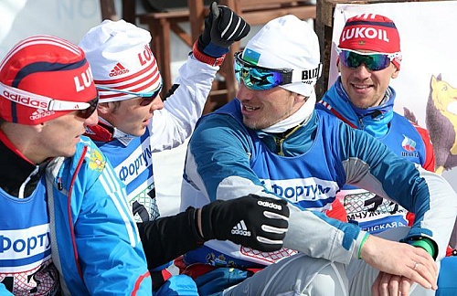 Лыжные гонки. Чемпионат России. Командный спринт. Свободный стиль. 27 марта 2014 года