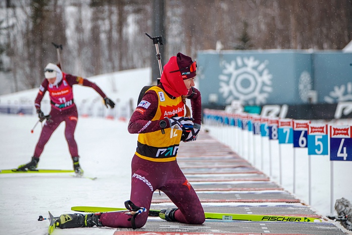 Тюменка Виктория Сливко добыла биатлонное золото в Мурманске