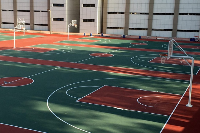 При строительстве «Центра уличного баскетбола» в Тюмени применялся уникальный асфальтобетон