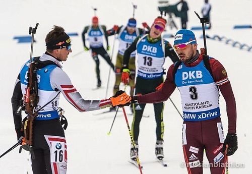 Шипулин упал и стал третьим в масс-старте