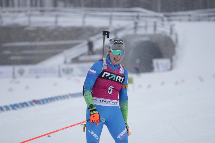 Серебряный призёр мега масс-старта третьего этапа Кубка России по биатлону Тамара Дербушева: «Просто хотела насладиться гонкой»