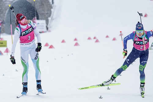 Третий этап PARI-Кубка России по биатлону в Тюмени. Гонка преследования. Женщины