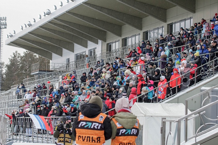 Третий этап PARI-Кубка России по биатлону в Тюмени. Гонка преследования. Женщины