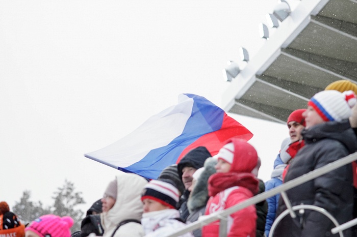 Третий этап PARI-Кубка России по биатлону в Тюмени. Гонка преследования. Женщины