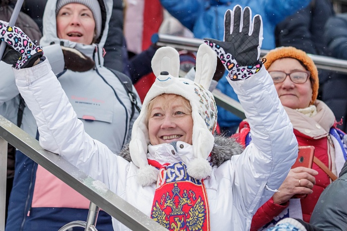 Третий этап PARI-Кубка России по биатлону в Тюмени. Гонка преследования. Женщины