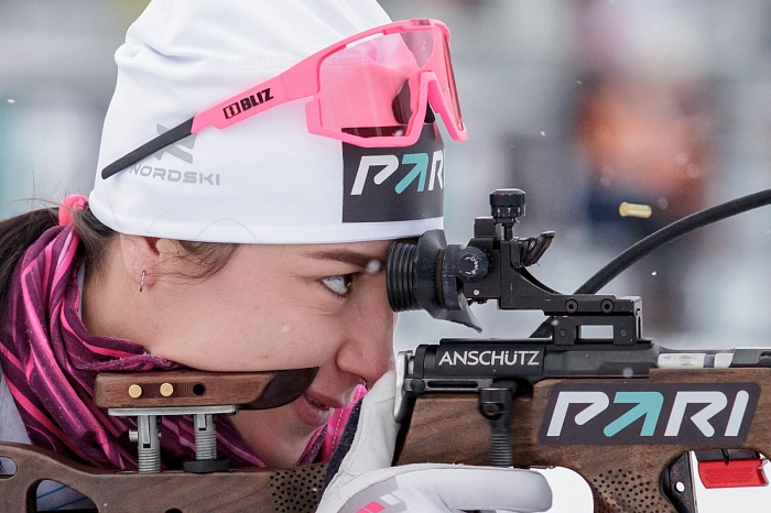 Третий этап PARI-Кубка России по биатлону в Тюмени. Гонка преследования. Женщины