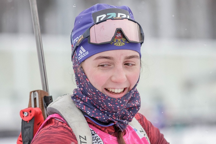 Третий этап PARI-Кубка России по биатлону в Тюмени. Гонка преследования. Женщины