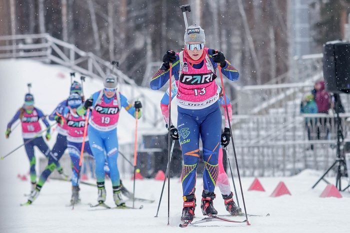Третий этап PARI-Кубка России по биатлону в Тюмени. Гонка преследования. Женщины