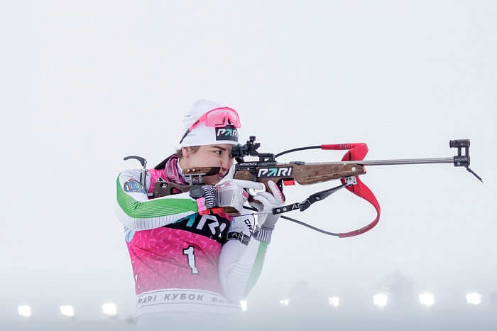 Третий этап PARI-Кубка России по биатлону в Тюмени. Гонка преследования. Женщины