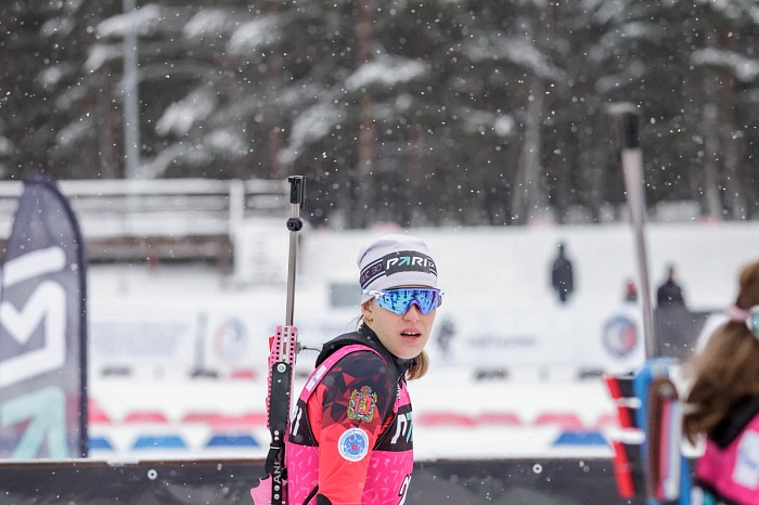 Третий этап PARI-Кубка России по биатлону в Тюмени. Гонка преследования. Женщины