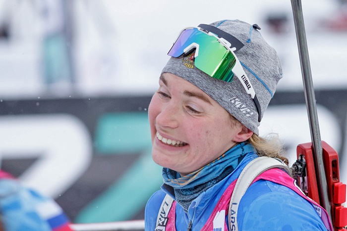 Третий этап PARI-Кубка России по биатлону в Тюмени. Гонка преследования. Женщины