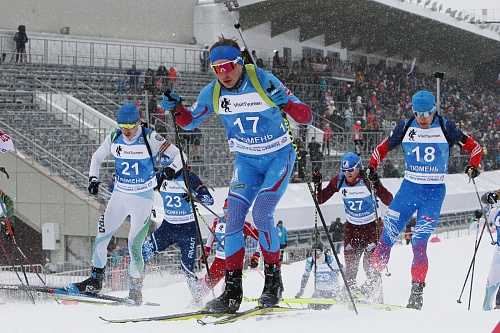 Чемпионат России по биатлону в Тюмени. Мужской масс-старт