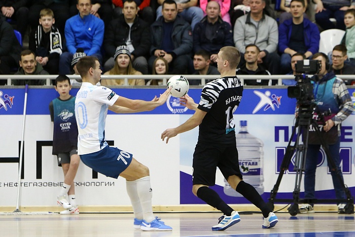 Чемпионат России по мини-футболу среди клубов PARI-Суперлиги. 13-й тур. МФК «Тюмень» - «Сиб-Транзит» (Новокузнецк) – 6:2 и 3:5