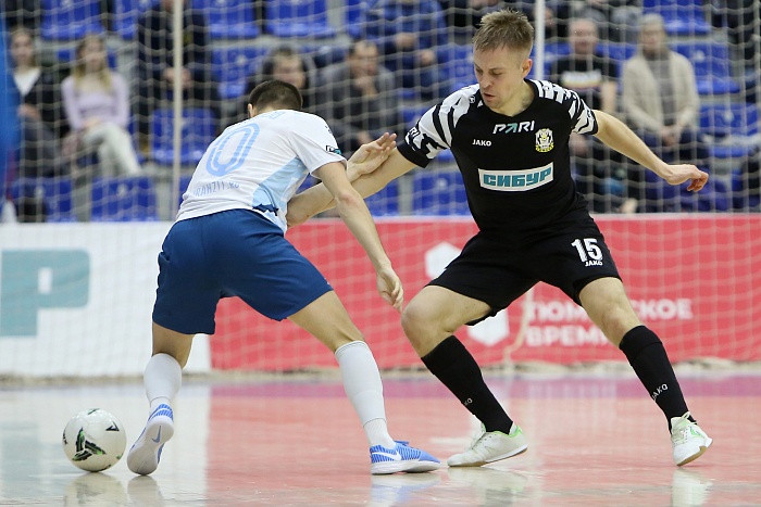 Чемпионат России по мини-футболу среди клубов PARI-Суперлиги. 13-й тур. МФК «Тюмень» - «Сиб-Транзит» (Новокузнецк) – 6:2 и 3:5