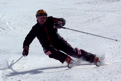 Соперничали в параллельном слаломе