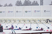 Третий этап PARI-Кубка России по биатлону в Тюмени. Большой масстарт. Женщины
