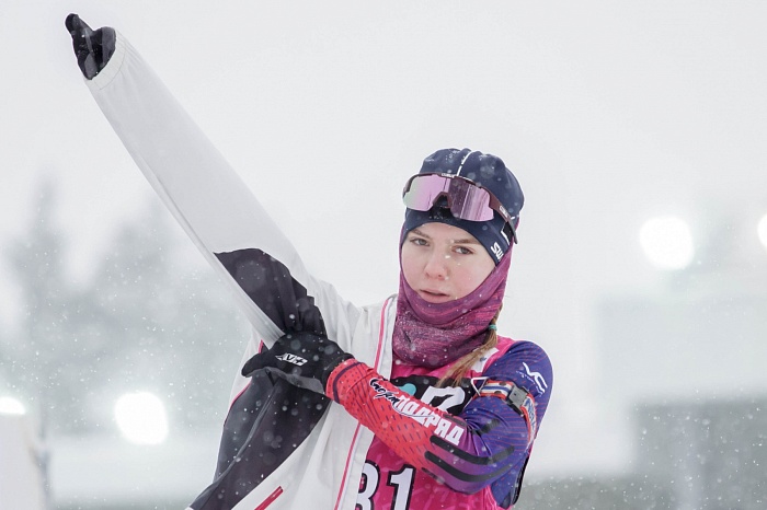 Третий этап PARI-Кубка России по биатлону в Тюмени. Большой масстарт. Женщины