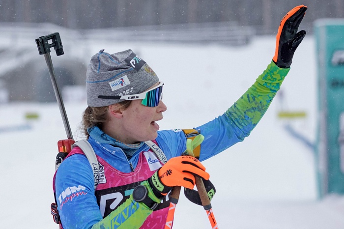 Третий этап PARI-Кубка России по биатлону в Тюмени. Большой масстарт. Женщины